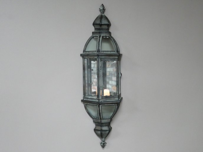 Wall Lantern with Mirror