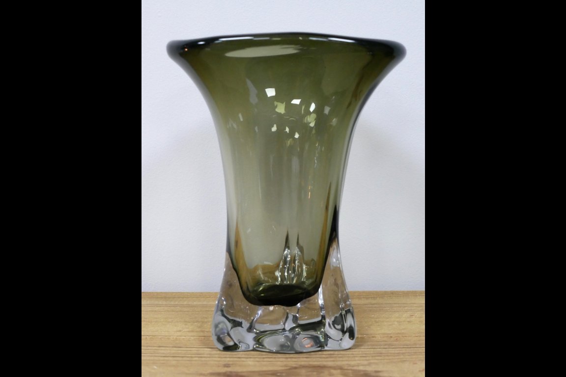 Green Glass Vase
