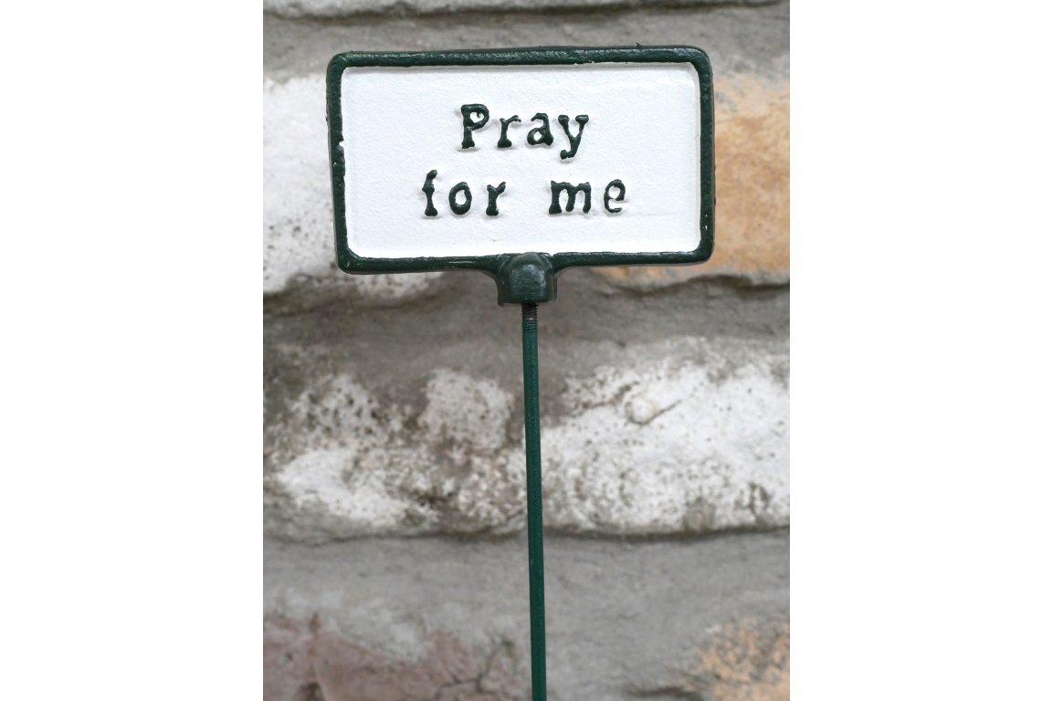 Plant Sign - Pray For Me