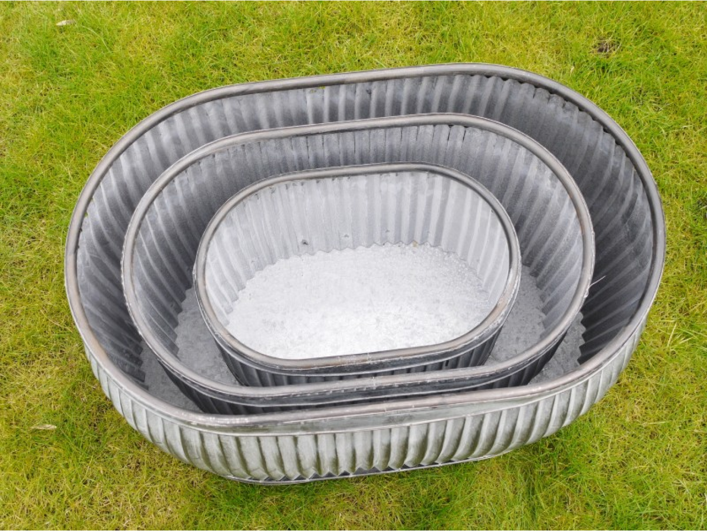 Set of 3 Oval Tubs