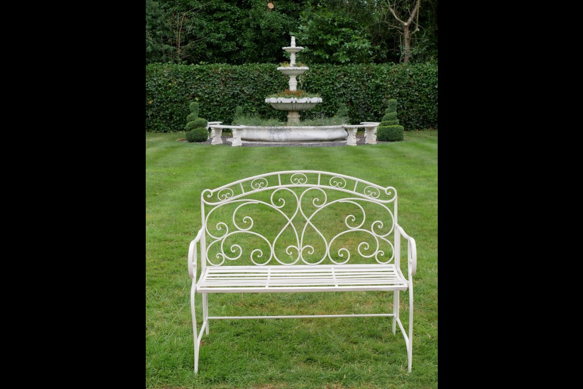 Antique Cream Bench