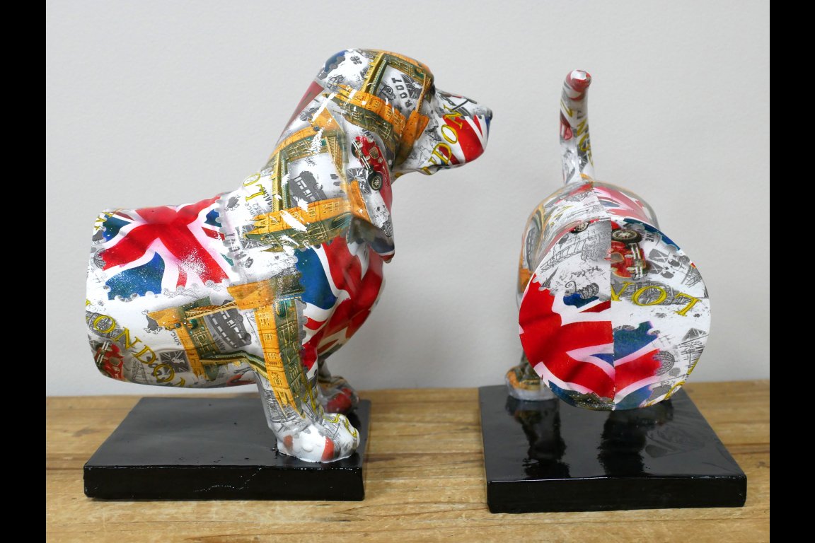 British Dog Bookends