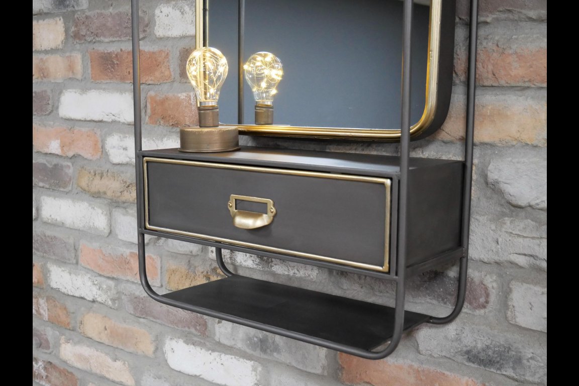 Wall Unit With Mirror