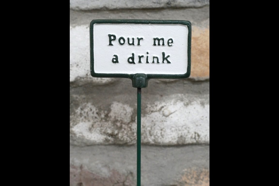 Plant Sign - Pour Me A Drink