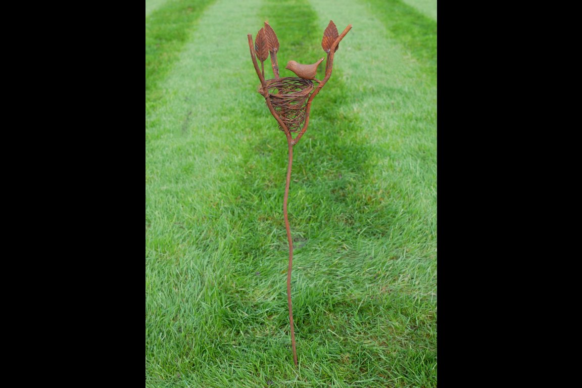 Rusty Bird Stake