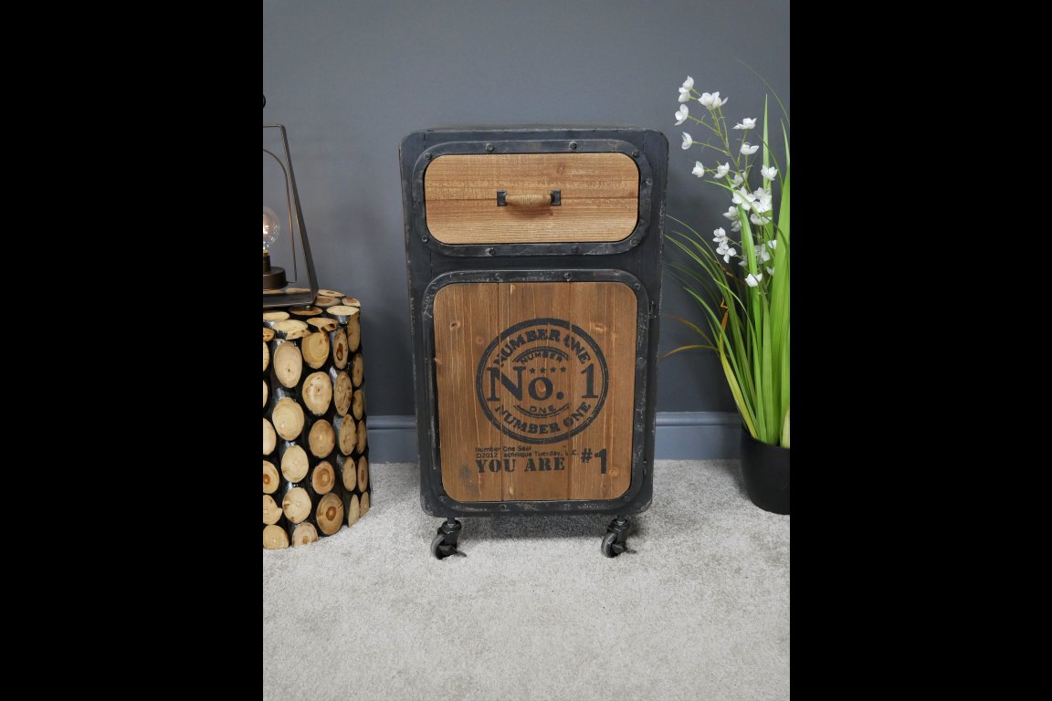 Industrial Bedside Cabinet