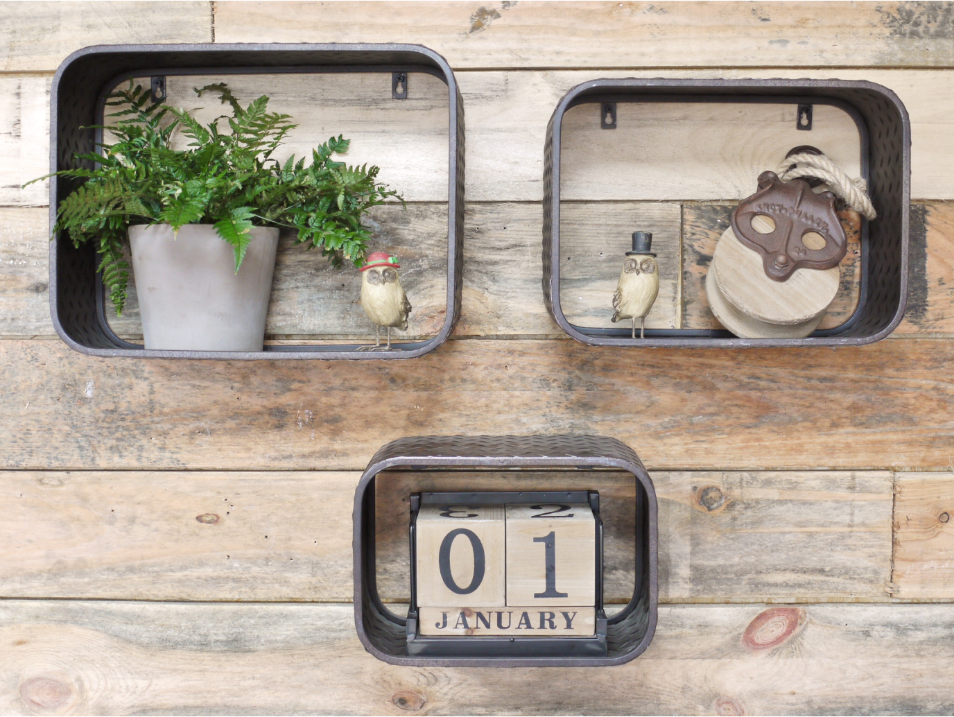Set of 3 Wall Shelves