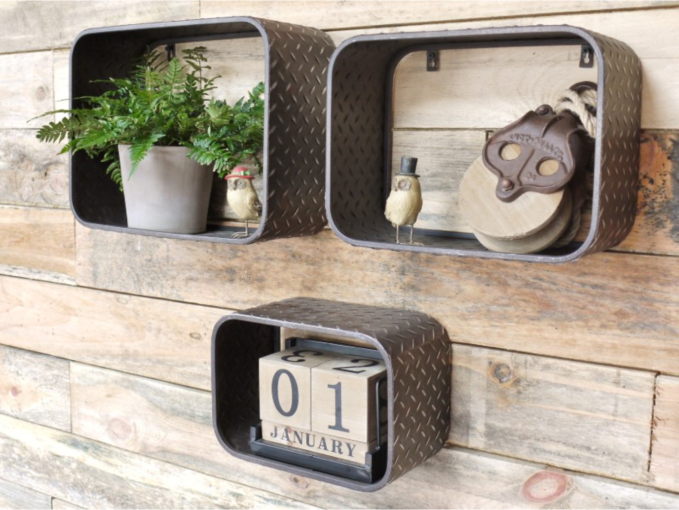 Set of 3 Wall Shelves