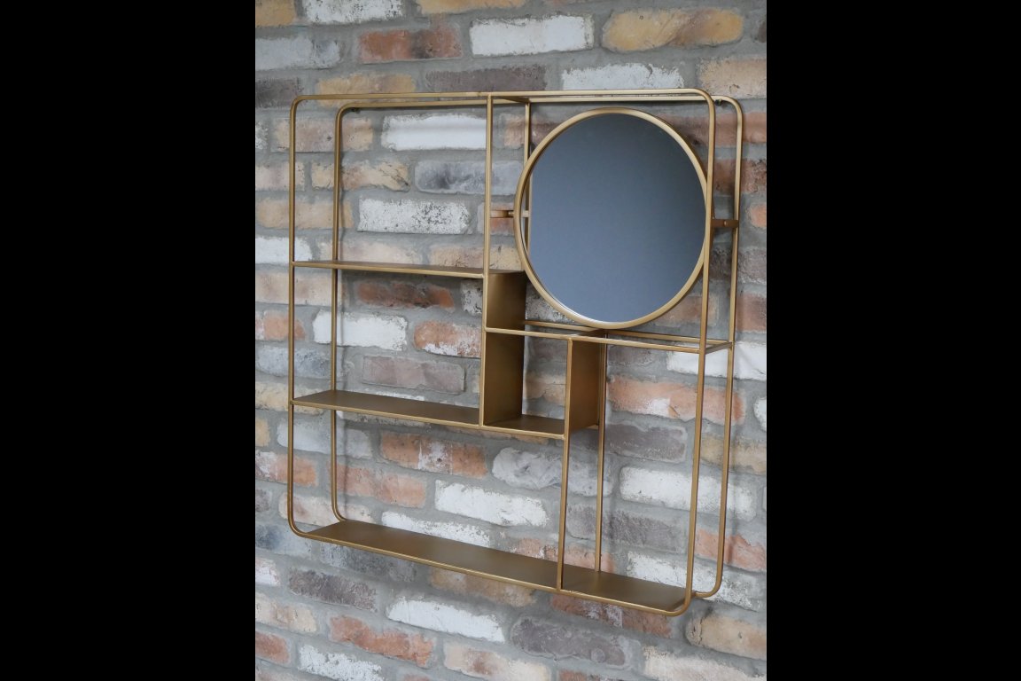 Wall Unit With Mirror