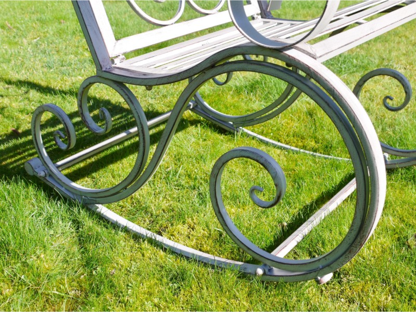 Antique Grey Rocking Chair