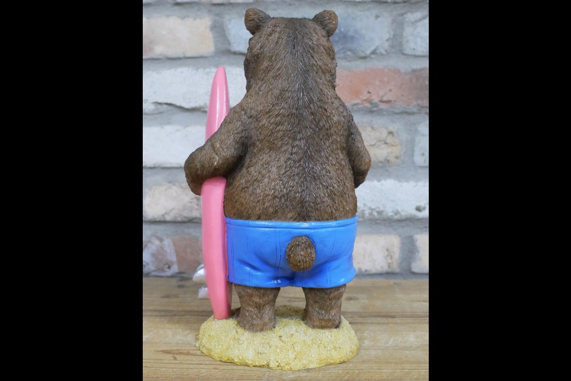 Bear With Surfboard