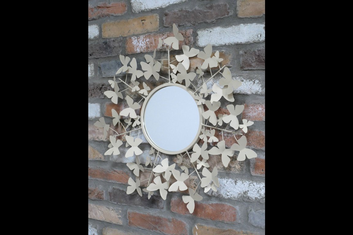 Butterfly Mirror - Cream