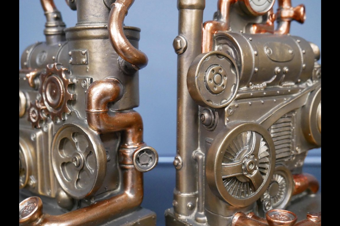 Steampunk Bookends