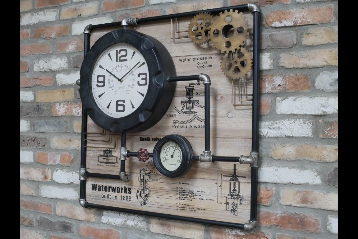 Large Pipe Clock