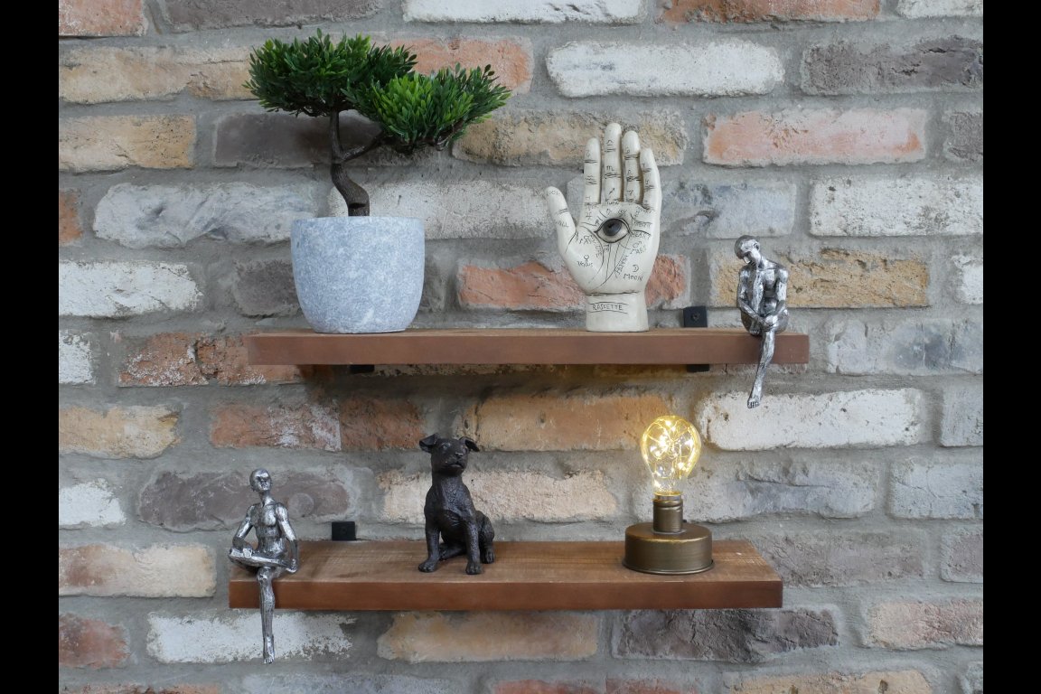 Set Of 2 Shelves with Shelf Sitter