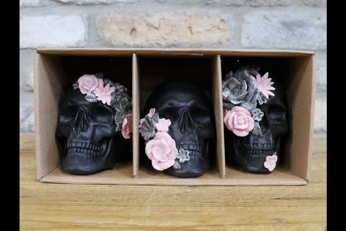 Set Of 3 Skulls