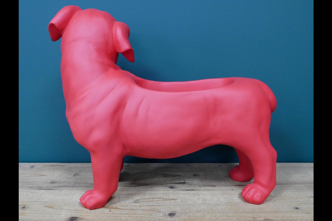 Red Dog Planter