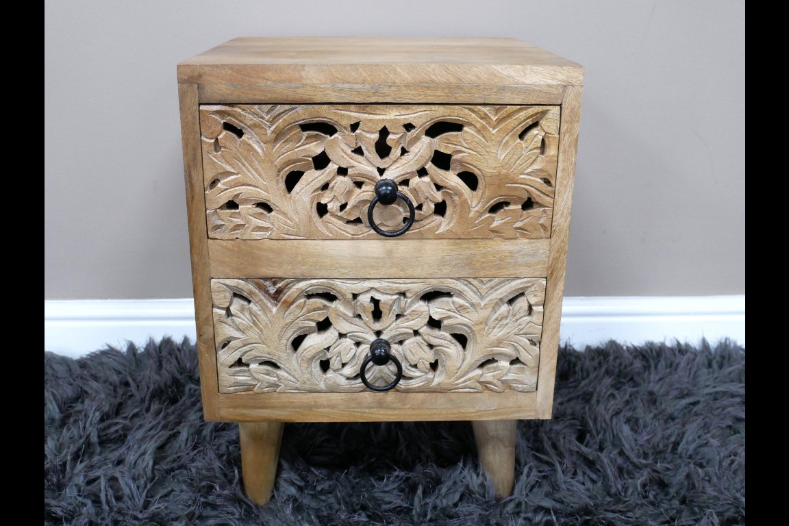 2 Drawer Bedside Cabinet