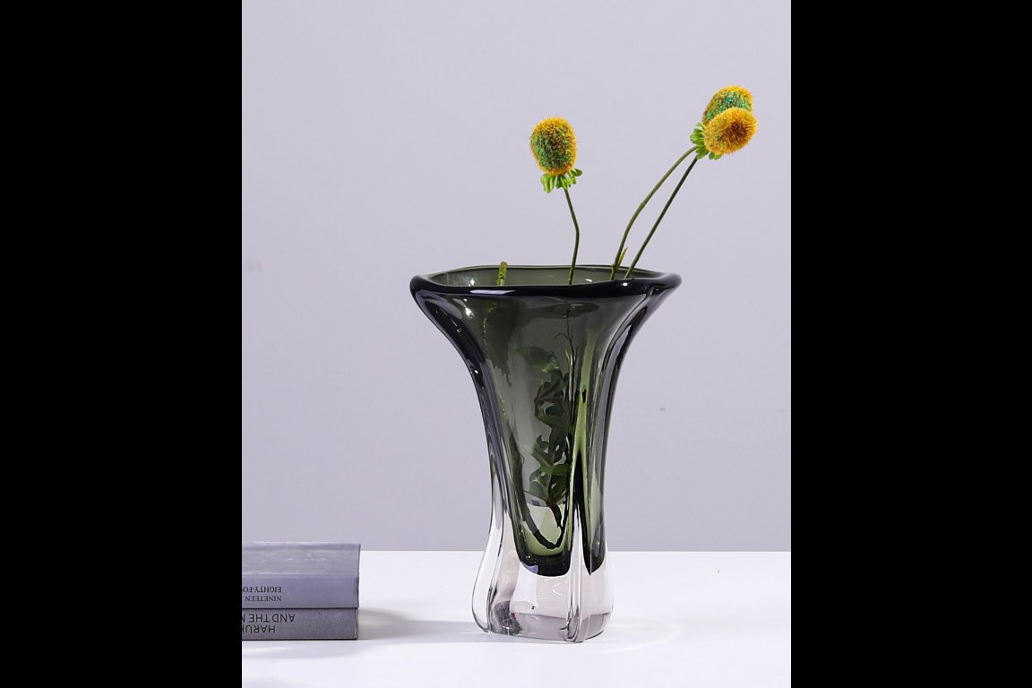 Green Glass Vase