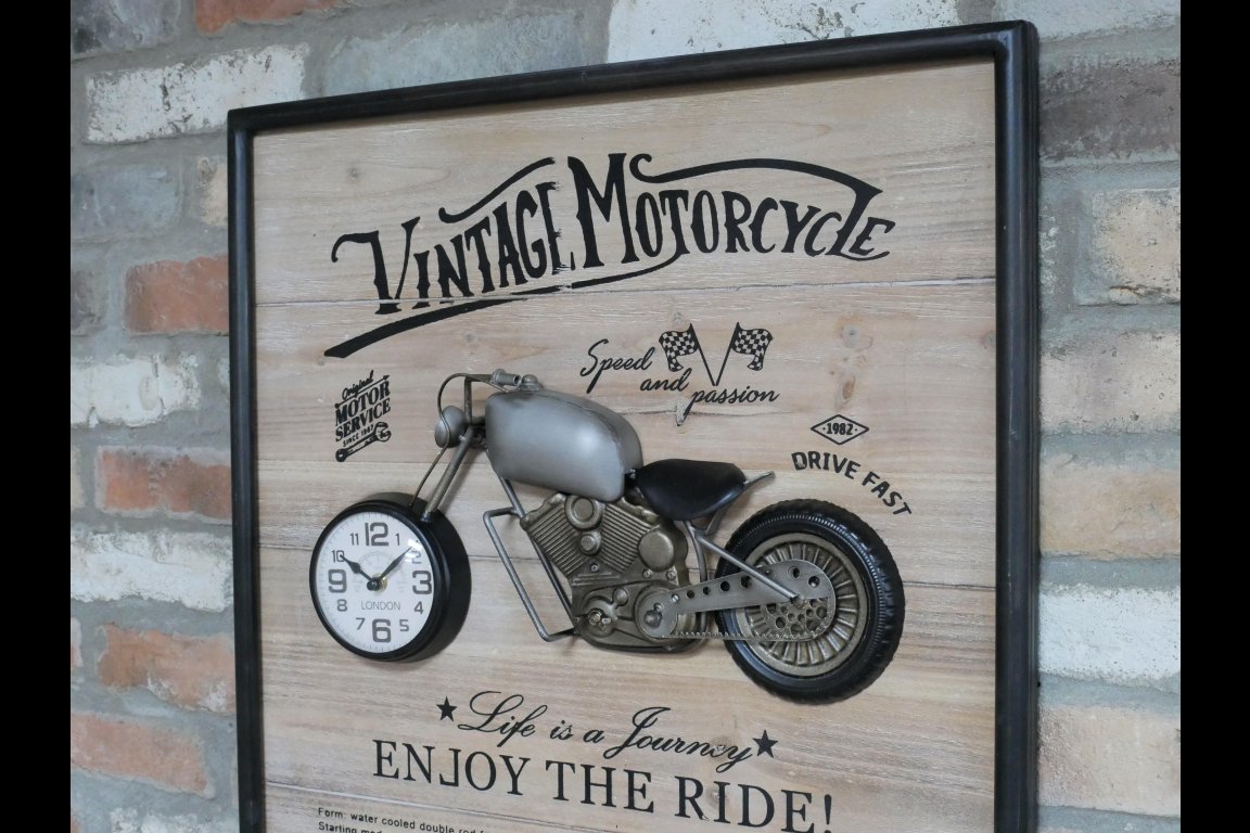 Motorbikes Clock