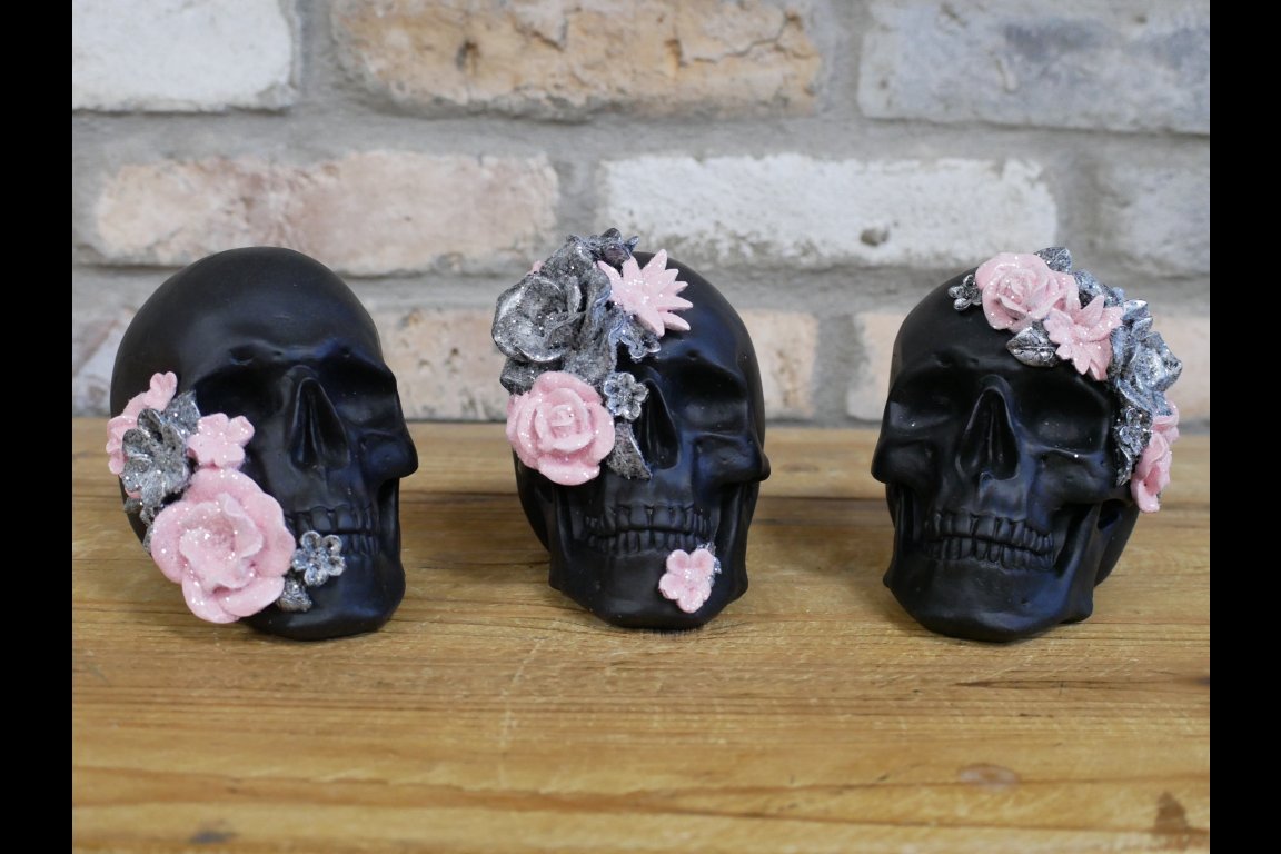 Set Of 3 Skulls