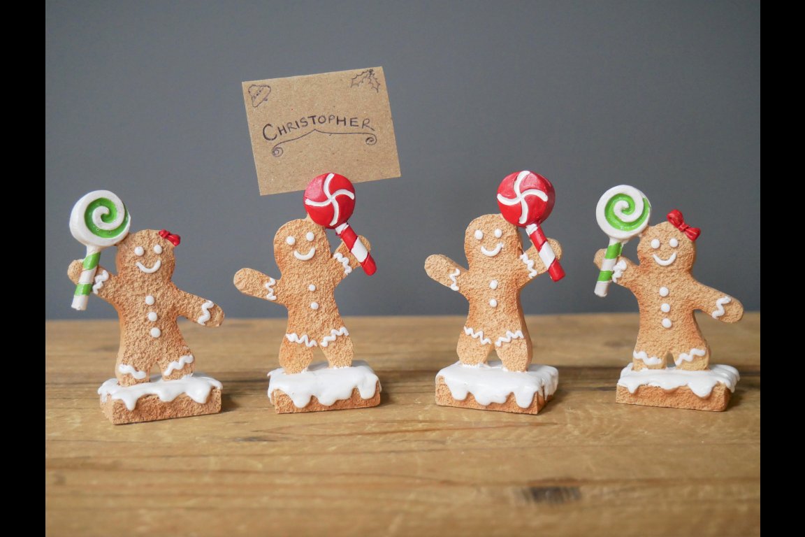 Gingerbread Man Name Card Holders
