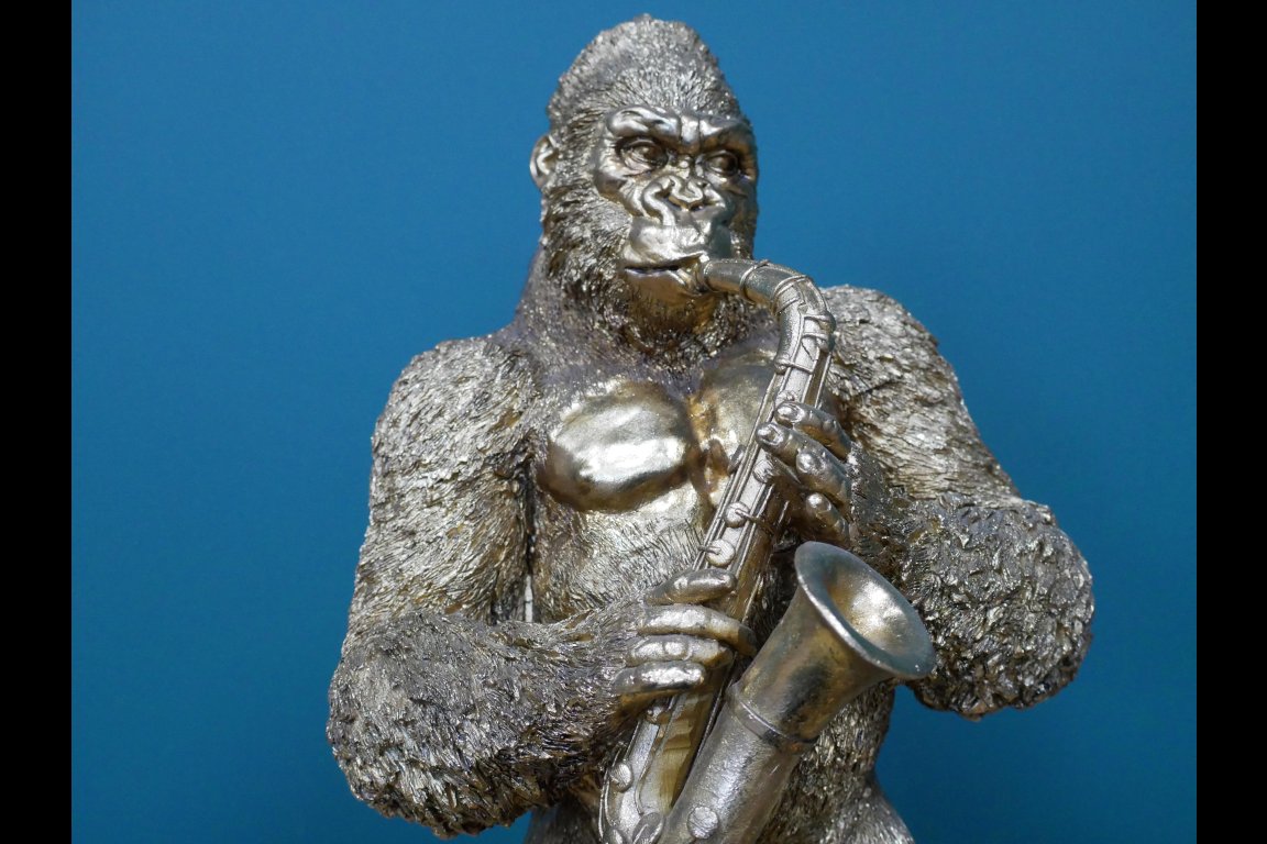 Gorilla Playing Sax