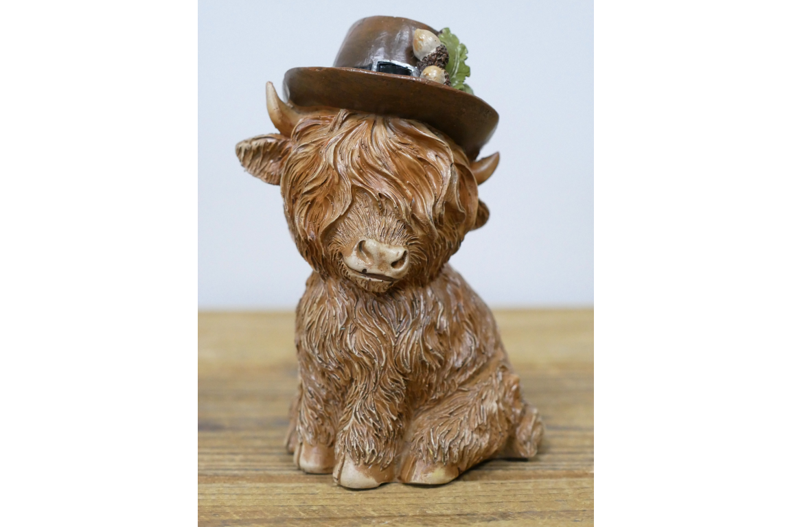 Highland Cow With A Hat
