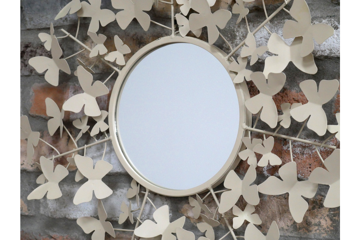 Butterfly Mirror - Cream
