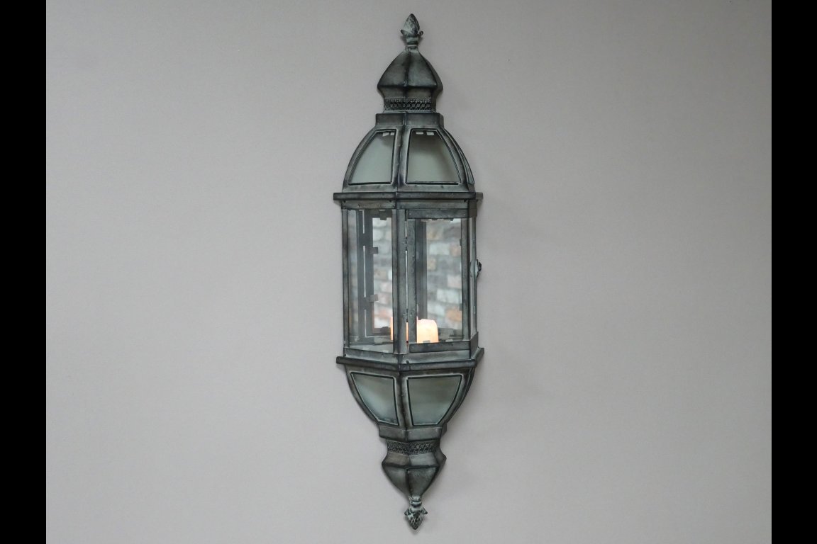 Wall Lantern with Mirror