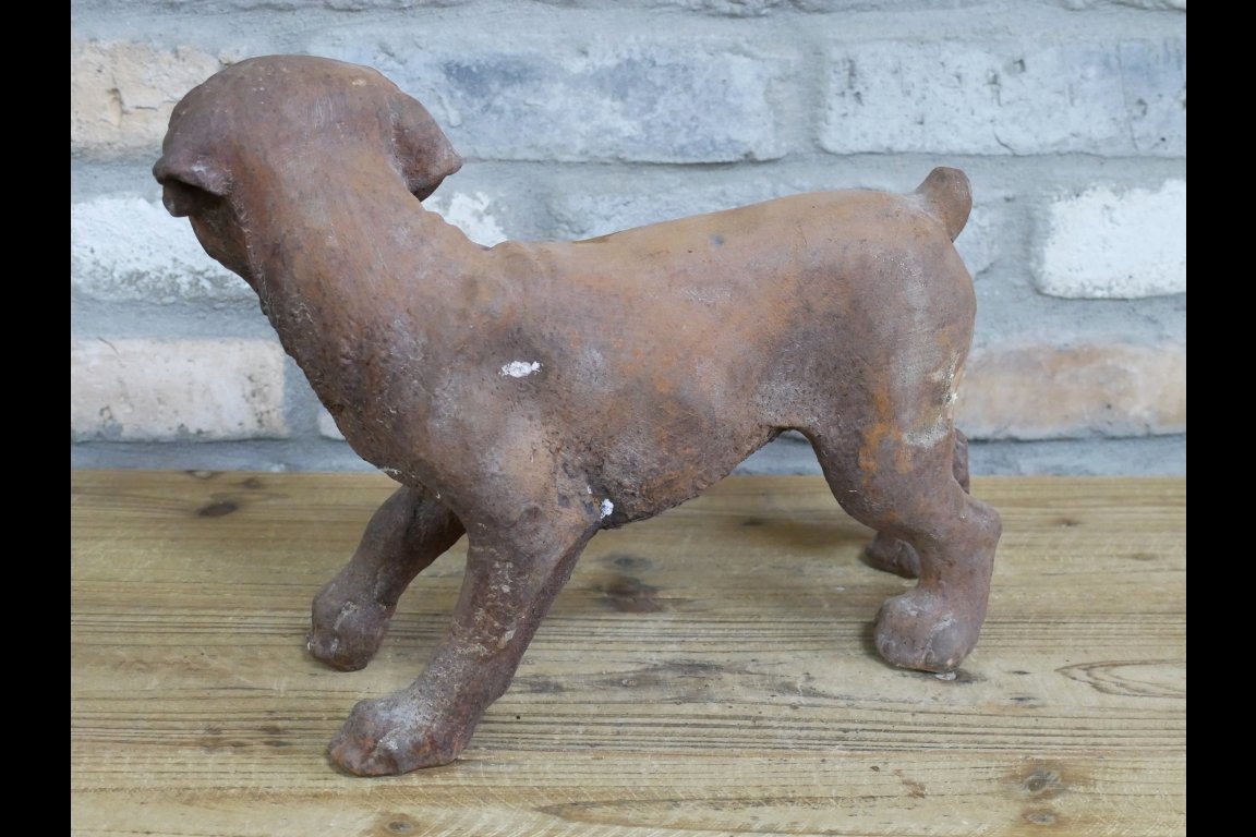 Small Cast Iron Rusty Dog