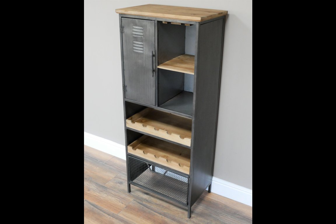Industrial Wine Cabinet
