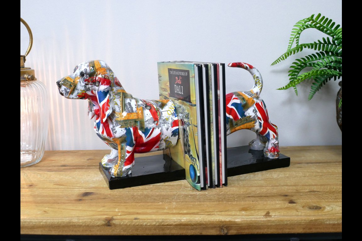 British Dog Bookends