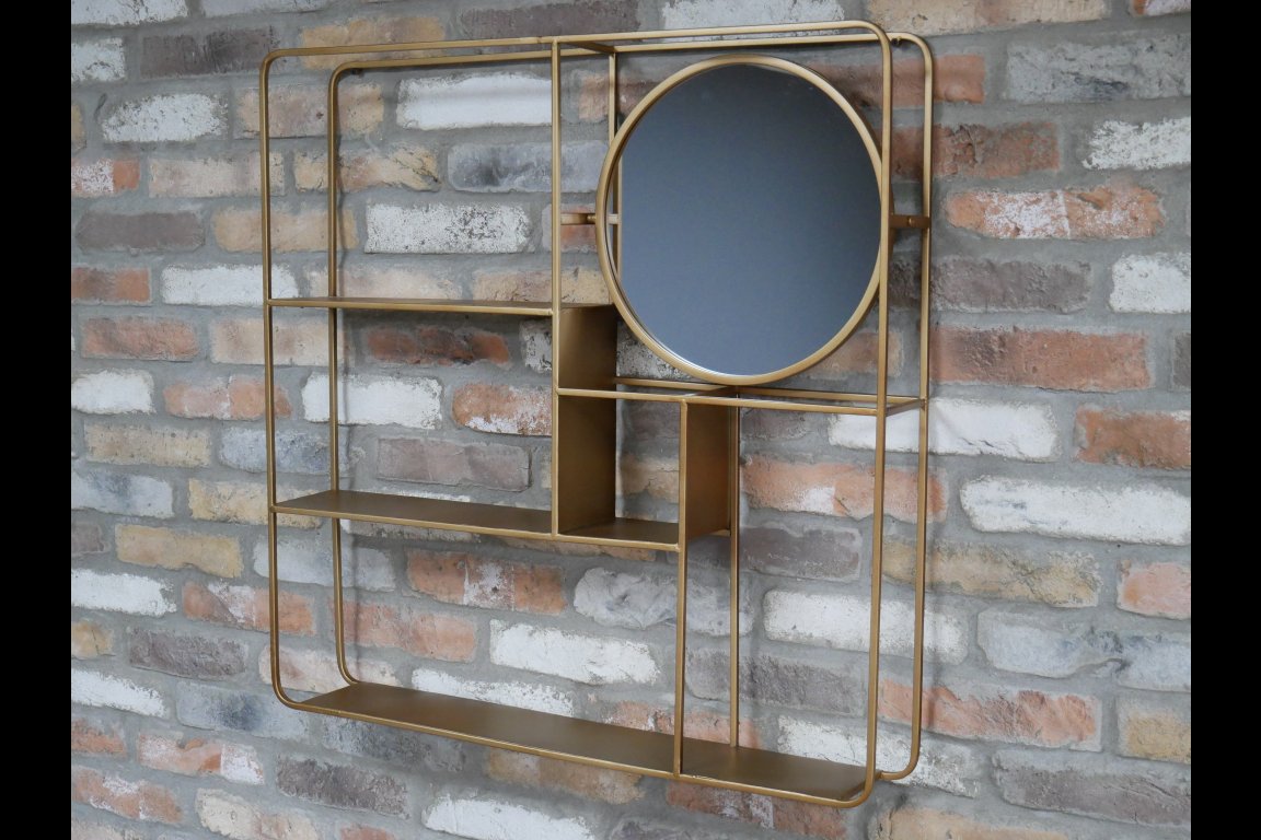 Wall Unit With Mirror