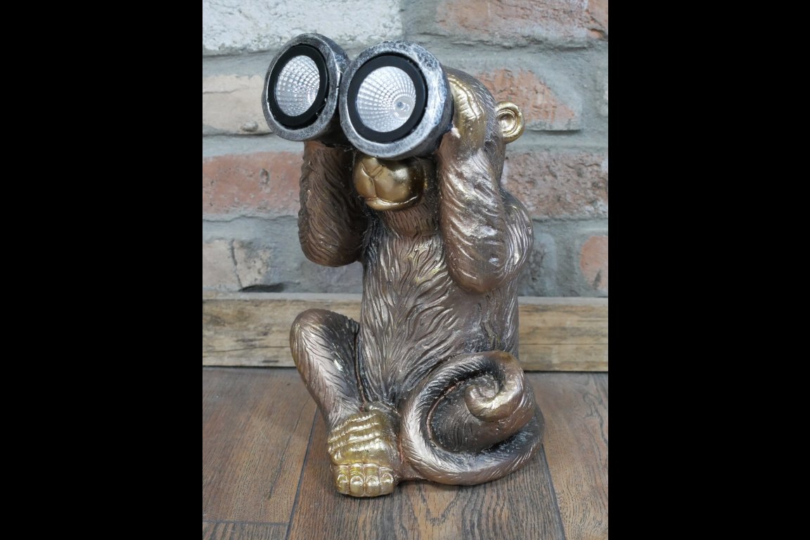 Monkey With Solar Lights