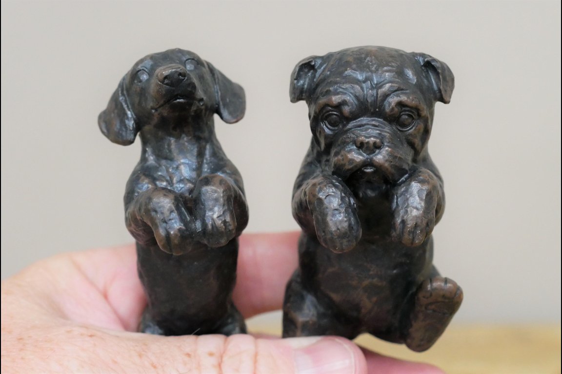 Set Of Two Dog Pot Hangers