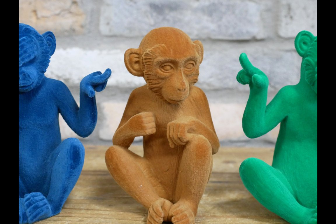 Set Of 3 Who Farted Monkeys?
