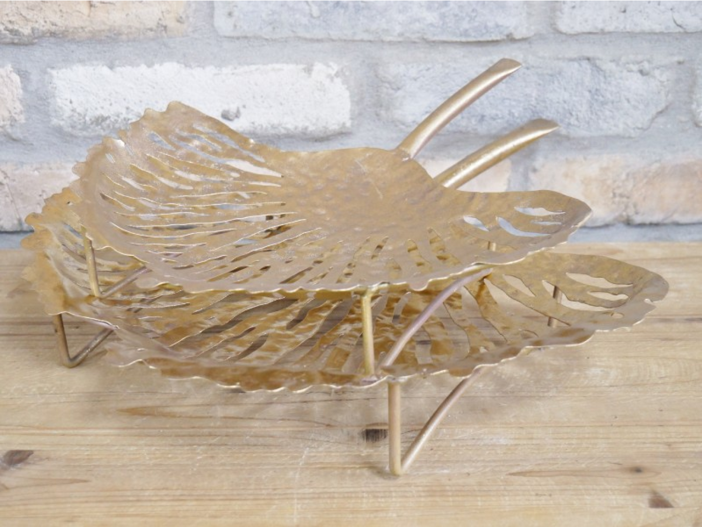 Set Of 2 Leaf Trays