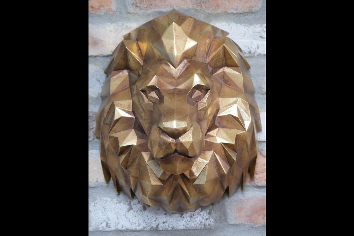 Geometric Lion Head