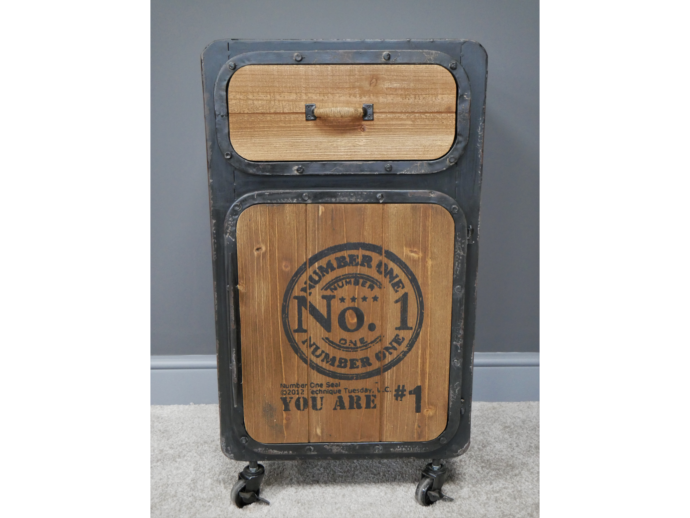 Industrial Bedside Cabinet