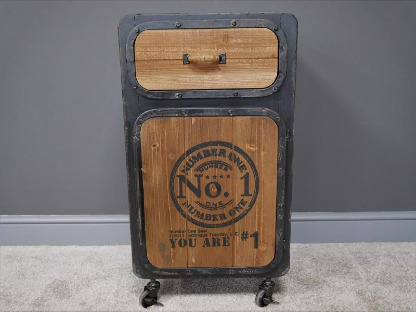 Industrial Bedside Cabinet