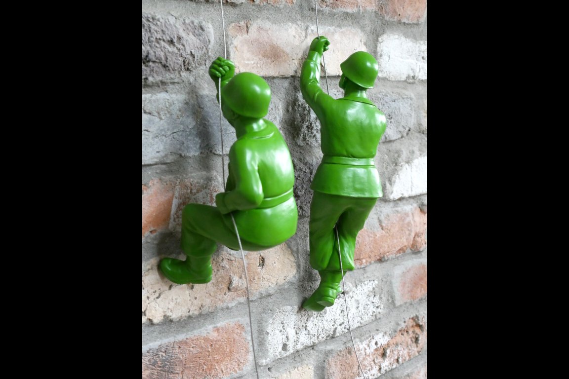 Set Of 2 Hanging Toy Soldiers