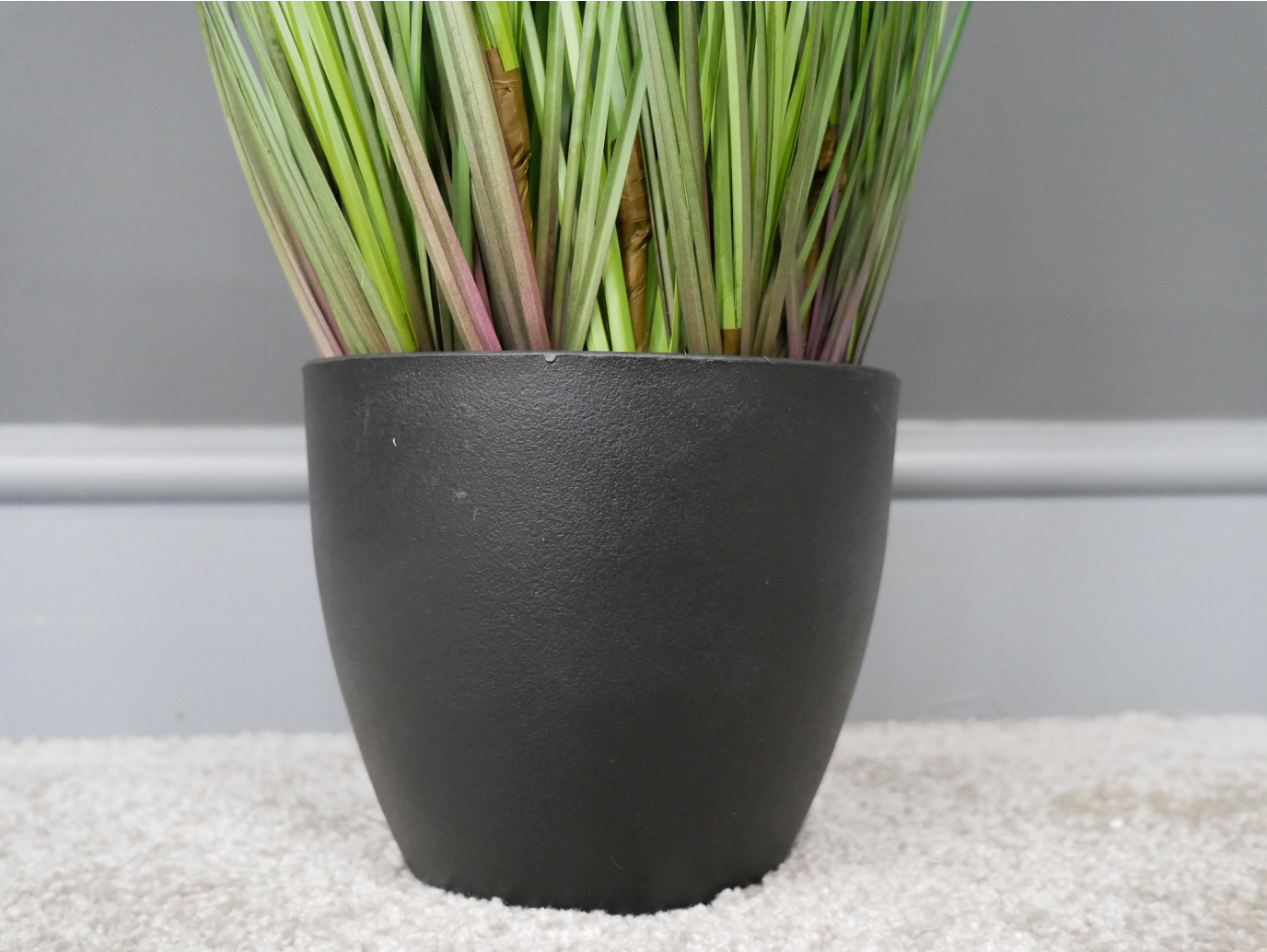 Artificial Grass With White Flowers