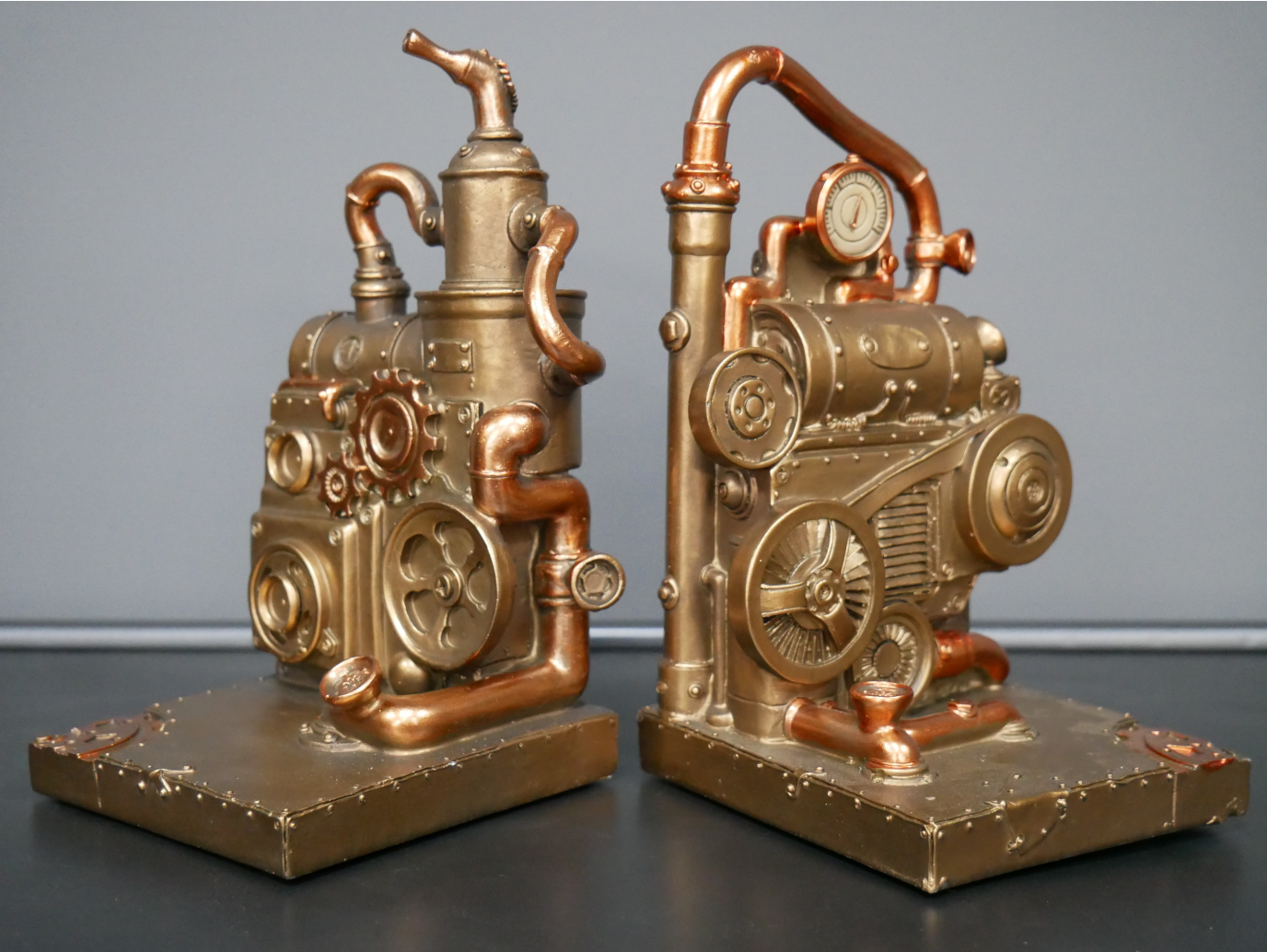 Steampunk Bookends