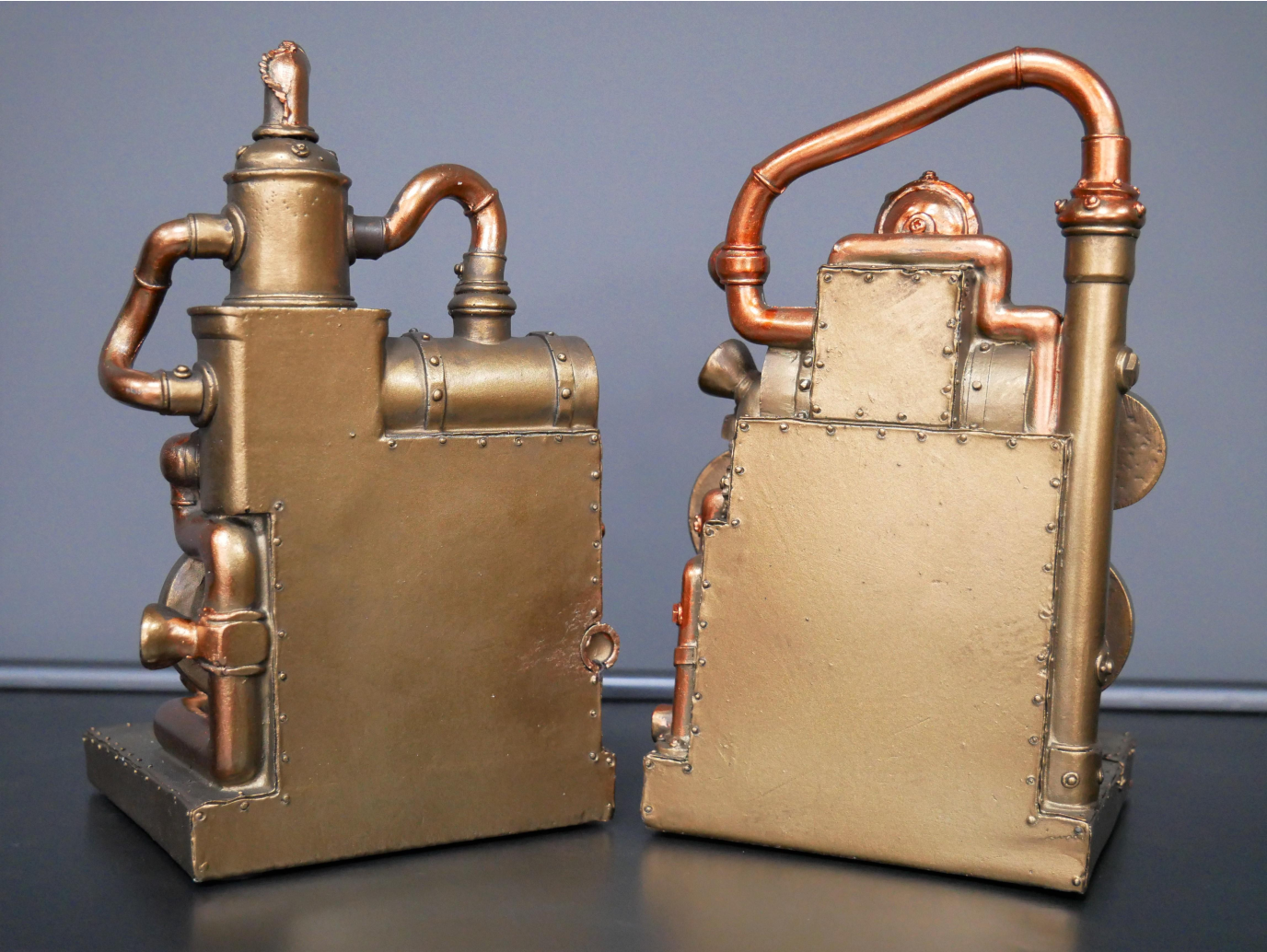 Steampunk Bookends