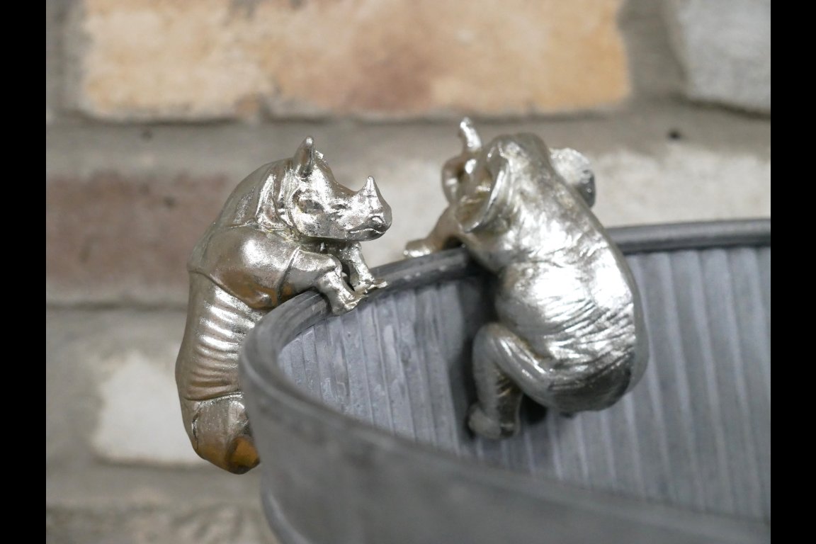 Rhino & Elephant Pot Hangers