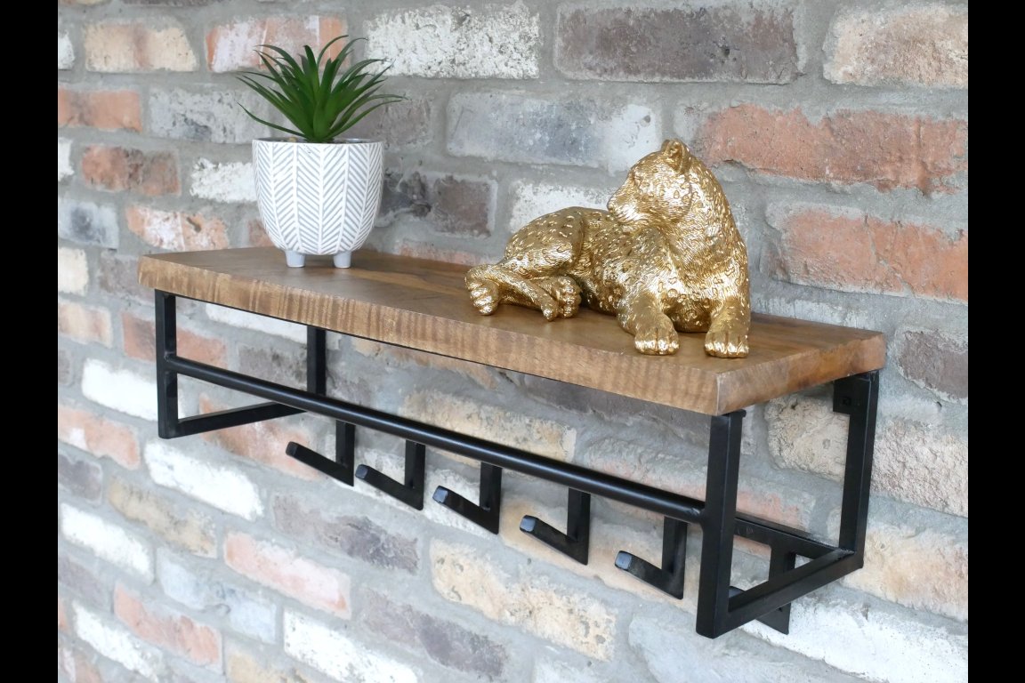 Shelf With Hooks