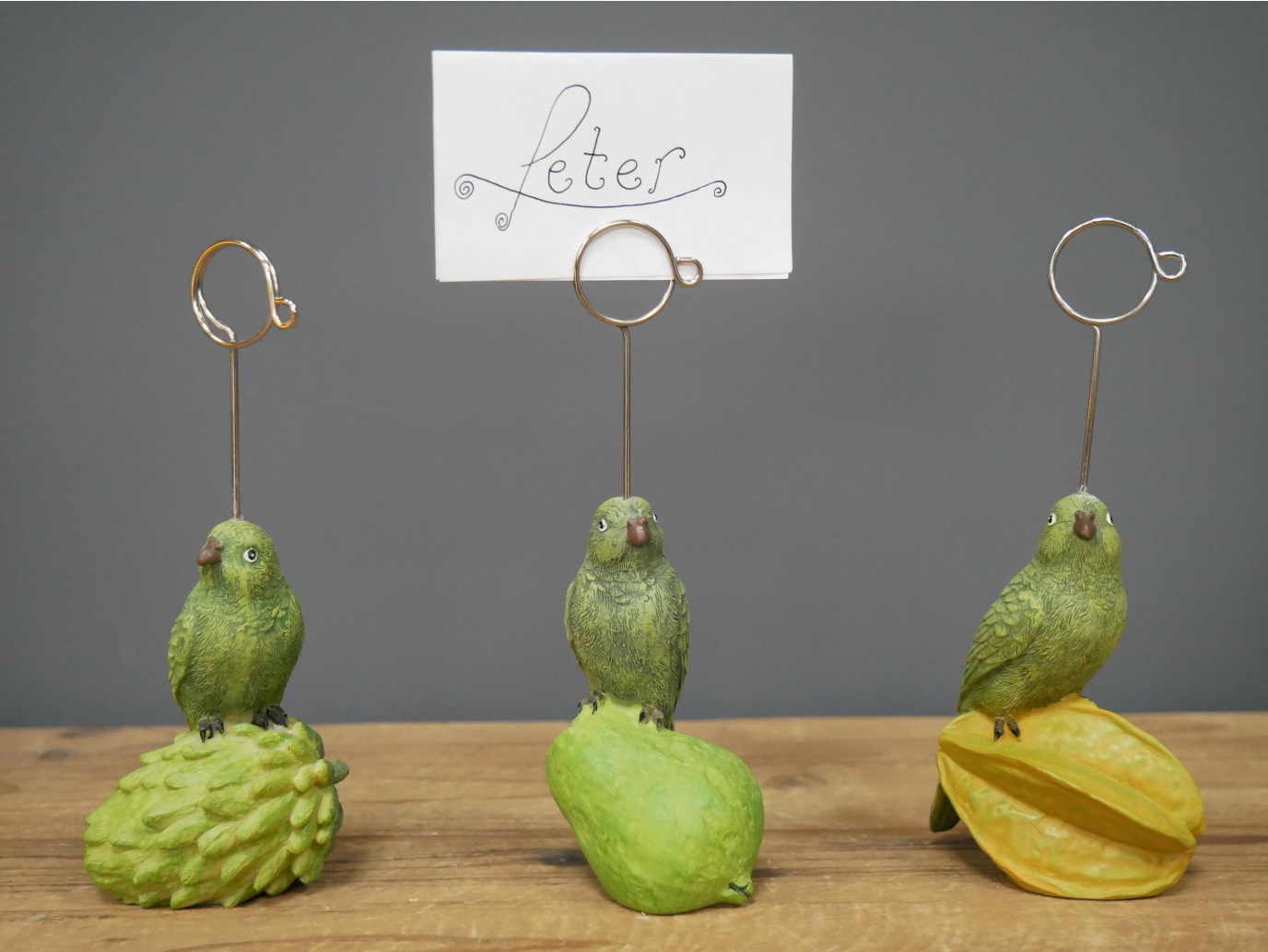 Parrot Place Card Holders