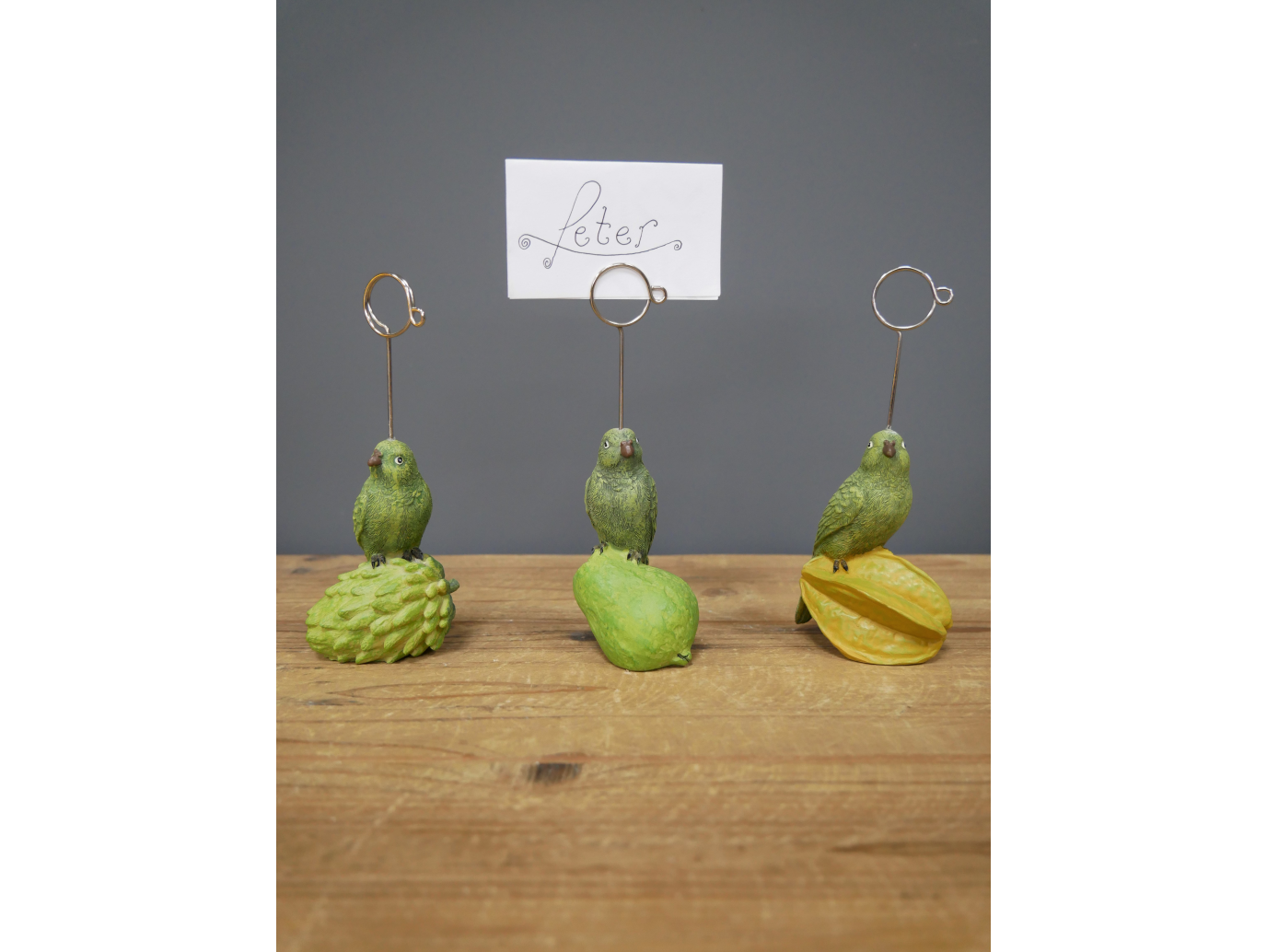 Parrot Place Card Holders