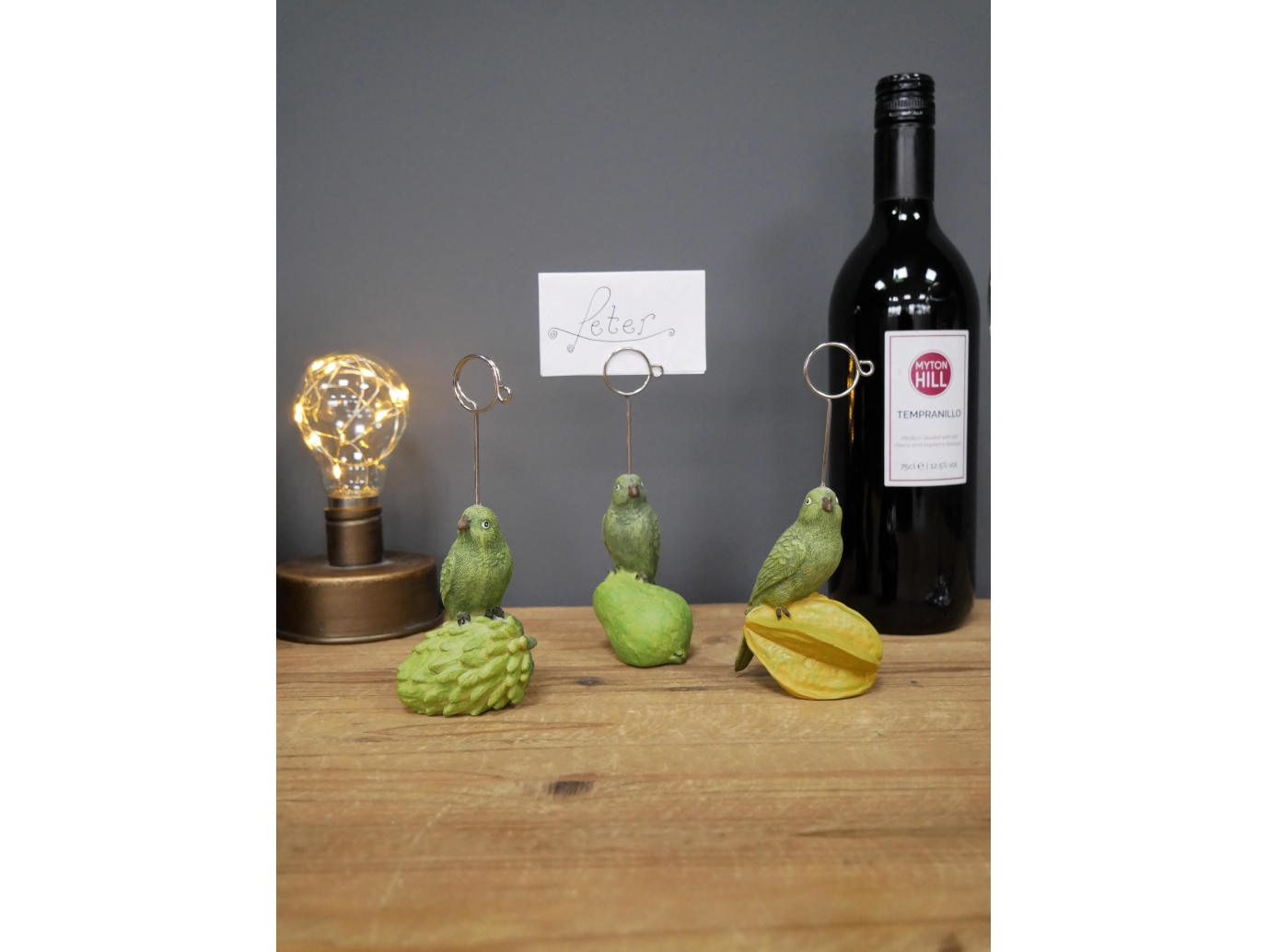 Parrot Place Card Holders